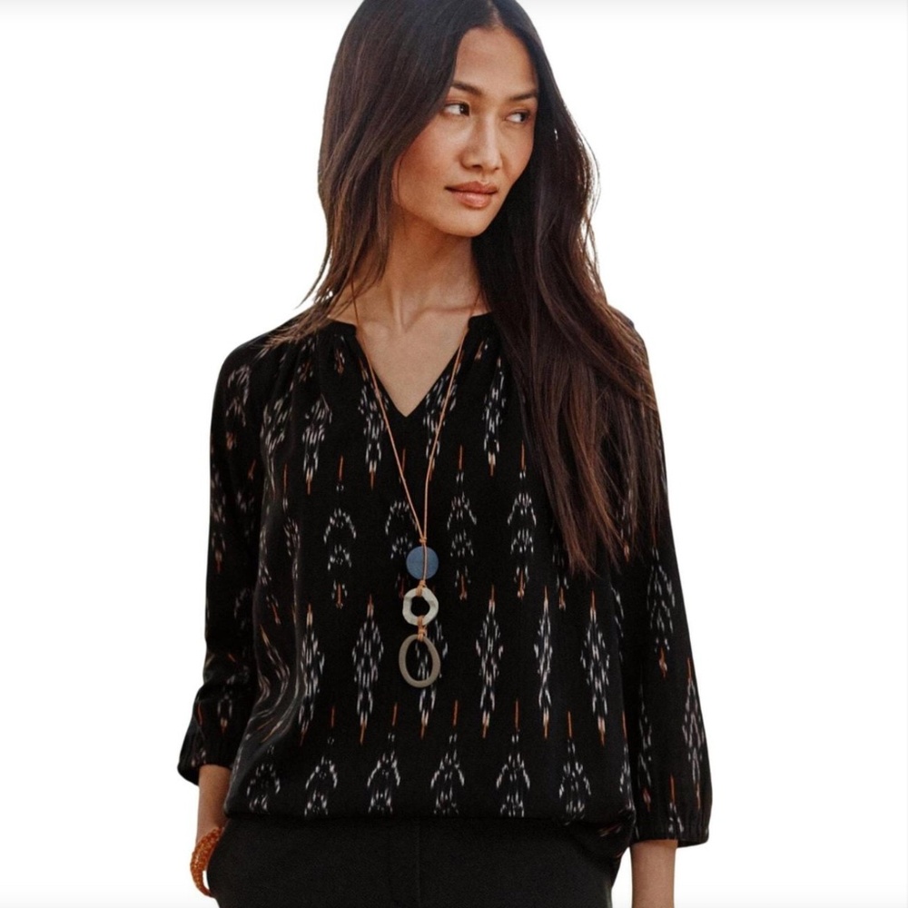 J. Jill Pure Jill 3/4 Sleeve top Size Medium Petite